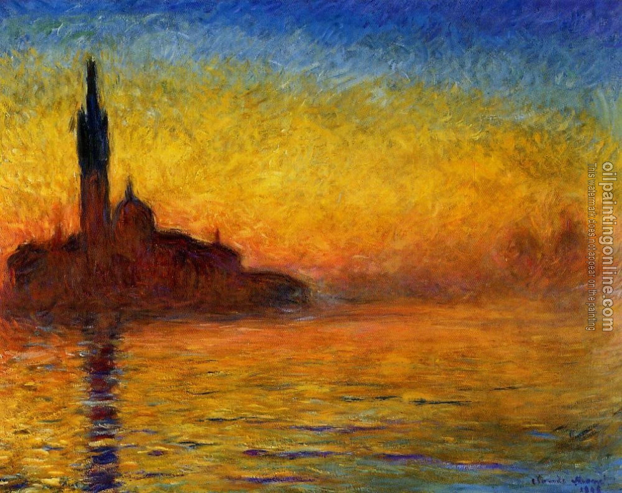 Monet, Claude Oscar - Twilight, Venice